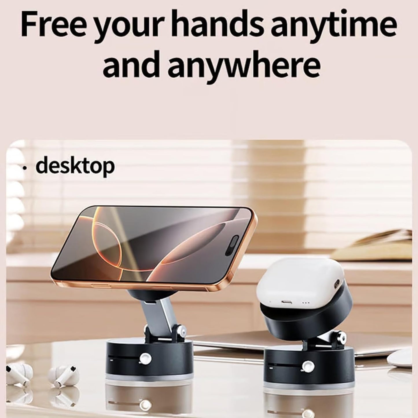 (Orginal)Foldable Vacuum Magnetic Car Phone Holder