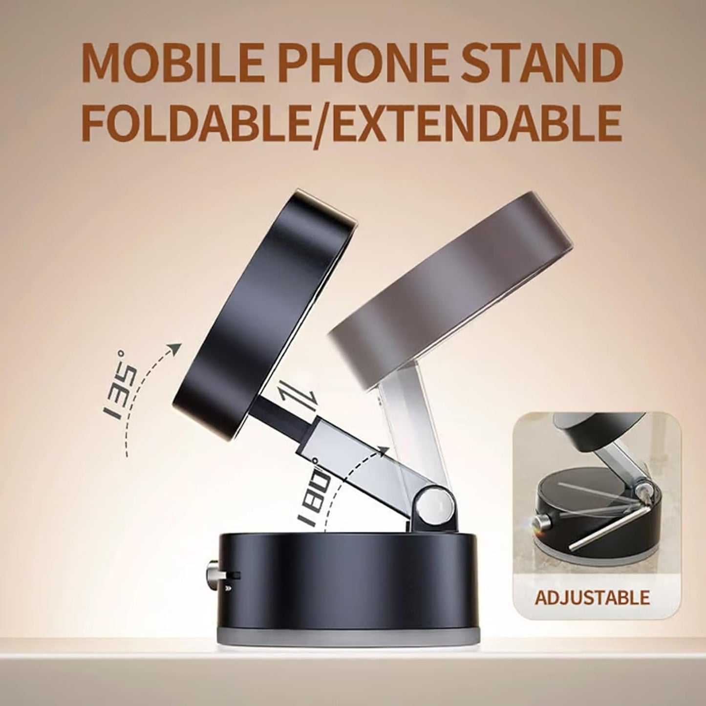 (Orginal)Foldable Vacuum Magnetic Car Phone Holder
