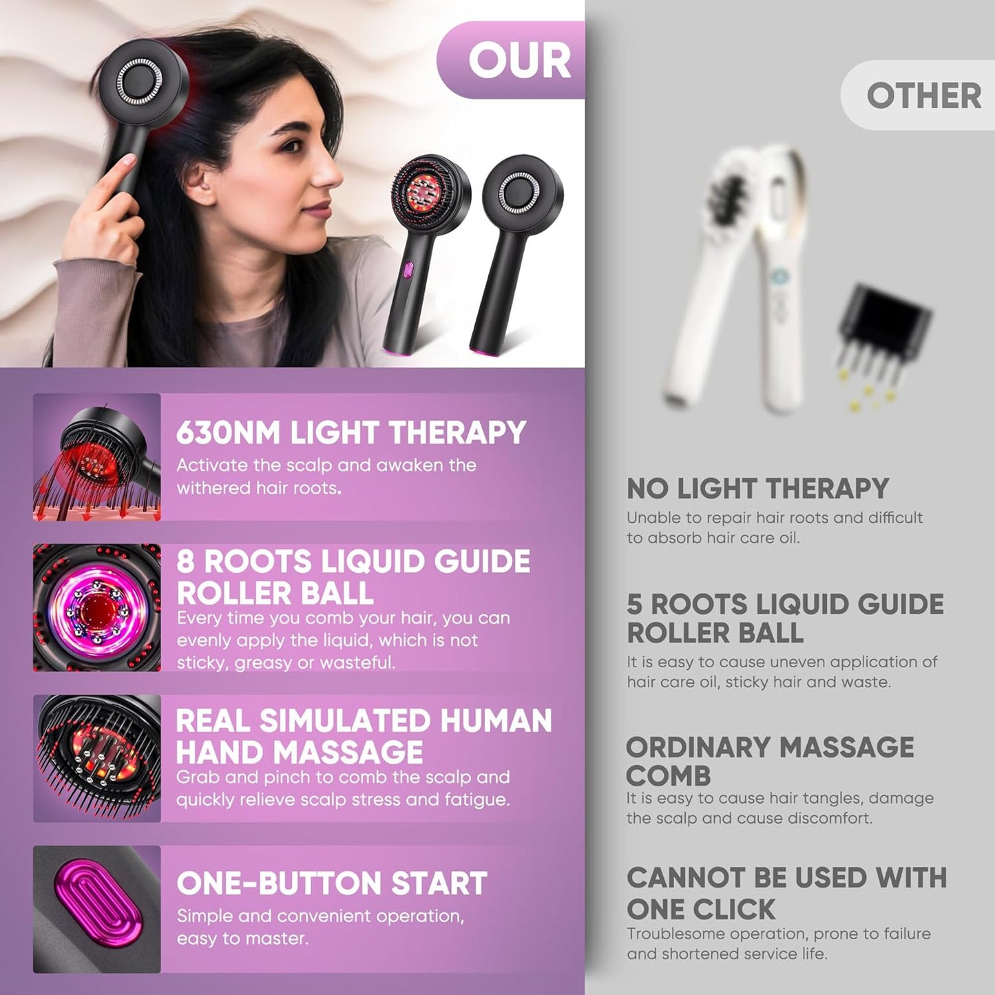 Scalp Massager - “The Secret to Healthy, Shiny Hair 🌸”