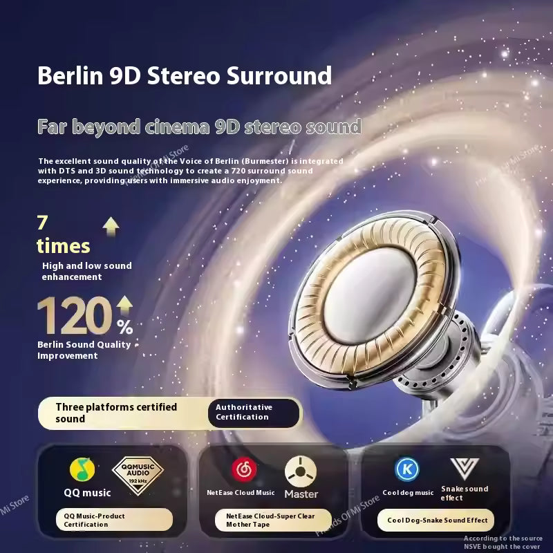Xiaomi Upgraded Dual Bluetooth Earbuds with Berlin 9D Stereo Sound 24H Comfort Fit IPX5 Waterproof & Noise Leak-Proof Technology 4.4 ą±¹ 2,000+ sold