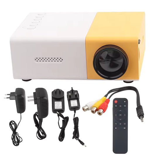 YG-300 Mini Home Projector – Plug & Play HD Movie Projector for Kids & Adults